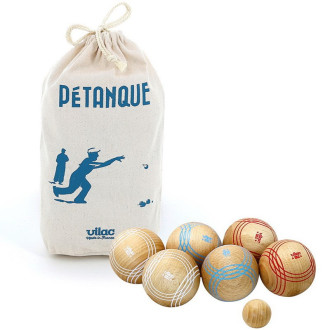 Na ven a sport - Petanque - Dřevěný přírodní v pytlíku (Vilac)