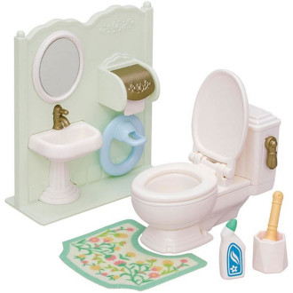 Ostatní hračky - Sylvanian Families - Nábytek, Koupelnový set s WC