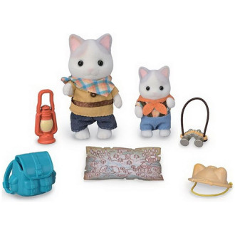 Ostatní hračky - Sylvanian Families - Set, Průzkumná sada Latte Cat Bratr a miminko