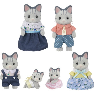 Ostatní hračky - Sylvanian Families - Rodina koček Fisher, 6ks