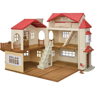 Ostatní hračky - Sylvanian Families - Domeček, Patrový dům se světly