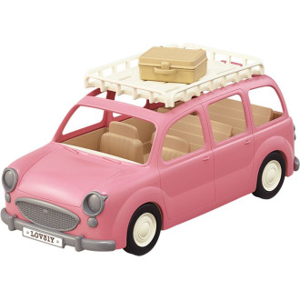 Ostatní hračky - Sylvanian Families - Auto, Rodinný růžový van