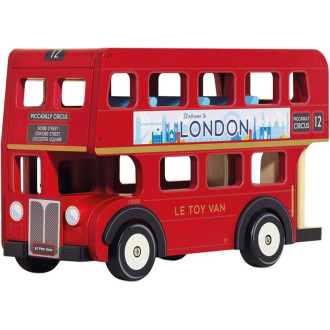 Dřevěné hračky - Auto - Autobus London dřevěný velký (Le Toy Van)