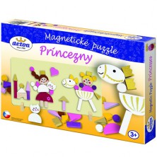 Puzzle magnetické - Princezny dřevěné (Detoa)