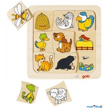 Puzzle výukové - Domovy zvířátek (Goki)