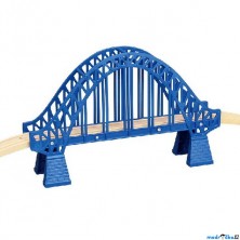 Vláčkodráha most - Obloukový s nadjezdy, modrý (Maxim)