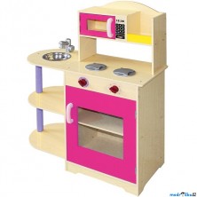 Kuchyňka dětská - Dřevěná s mikrovlnnou troubou (Bino)